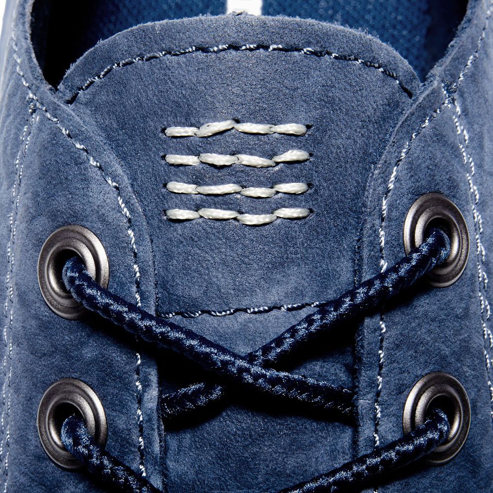 Zapatillas Timberland Argentina Hombre - Cross Mark Cuero - Azules - NJVHAZ-162